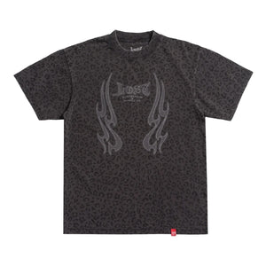 Lost Fang Boxy Men's S/S T-Shirt - Vintage Grey Leopard