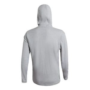 Florence Marine X Airtex Hooded Men's L/S Sun Shirt - Light Heather Grey