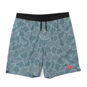 Florence Marine X Airtex 17.5" Men's Walkshorts - Light Sea Blue Camo