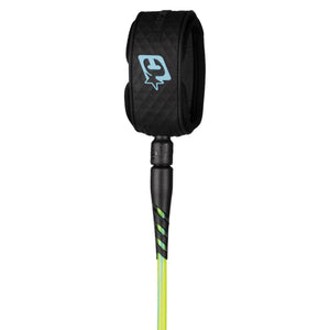 Creatures of Leisure Reliance 2.0 Standard Duty Surfboard Leash - 7'/Pine Lime Twist Black