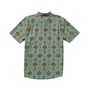 Volcom Desert Dobby Men's S/S Dress Shirt - Light Olive