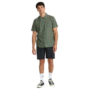 Volcom Ridgestone Men's S/S Dress Shirt - Light Olive
