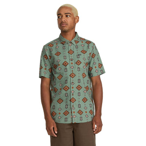 Volcom Desert Dobby Men's S/S Dress Shirt - Light Olive