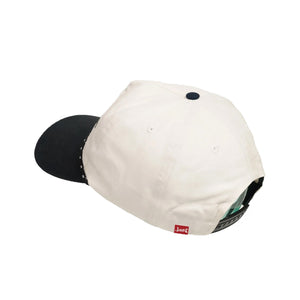 Lost Mayhem Text Snapback Men's Hat - White
