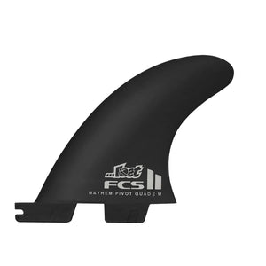 FCS II Mayhem Pivot Quad Rear Surfboard Fins - Medium/Sand
