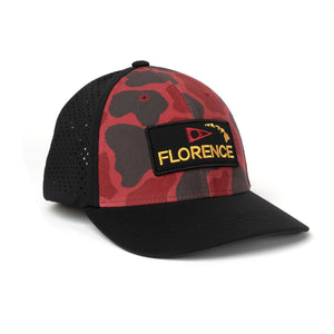 Florence Marine X Camo Airtex Men's Hat - Maroon