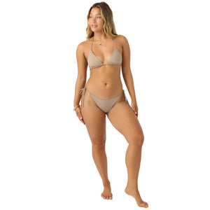 O'Neill Saltwater Solids Maracas Tie Side Women's Bikini Bottoms - Dune