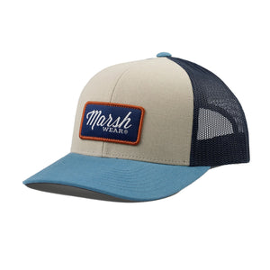Marsh Wear Script Men's Trucker Hat - Stone