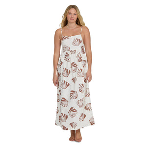 Billabong Undone Maxi Cover-Up Women's Dress - Salt Crystal