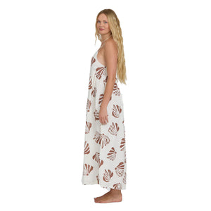 Billabong Undone Maxi Cover-Up Women's Dress - Salt Crystal