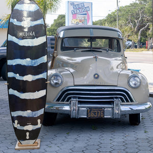 Medina Tie-Dye Stripe 7'0 Soft Surfboard - Black