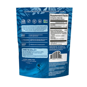 Laird Superfood Focus and Memory Mushrooms - 3.17oz