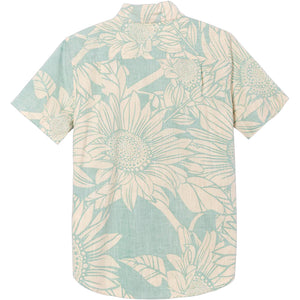 Dark Seas Merle Woven Men's S/S Dress Shirt - Turquoise
