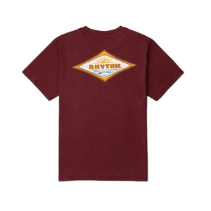 Rhythm Frame Men's S/S T-Shirt - Merlot
