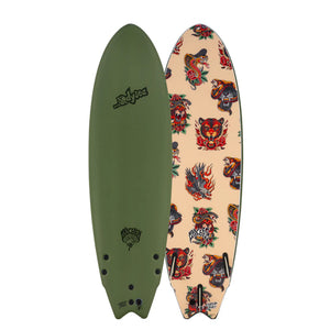 Catch Surf ...Lost® RNF Ryder Biolos 6'5 Soft Surfboard - Military Green