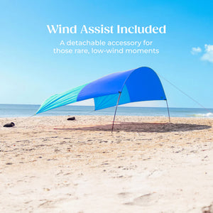 SHIBUMI Shade Classic Mini Beach Tent with Wind Assist - Ocean