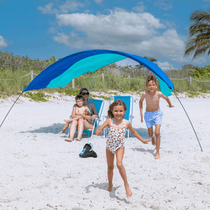 SHIBUMI Shade Classic Mini Beach Tent with Wind Assist - Ocean