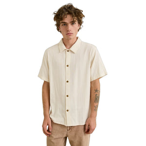 Rhythm Sundown Men's S/S Dress Shirt - Natural
