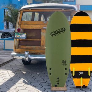 Catch Surf Odysea Stump 5'0 Thruster Soft Surfboard - Military Green
