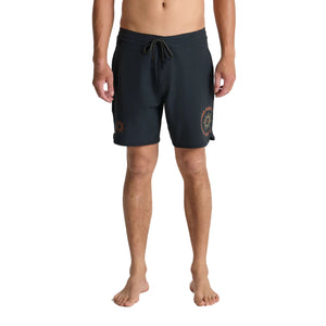 Roark Chiller Scallop 17" Men's Boardshorts - Onyx