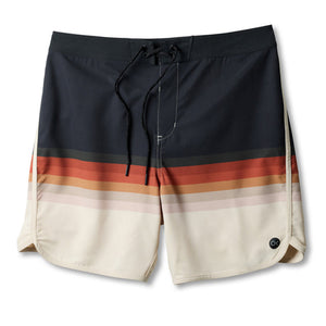 Outerknown All Time Scallop Men's Boardshorts - 70s Stripe Multi
