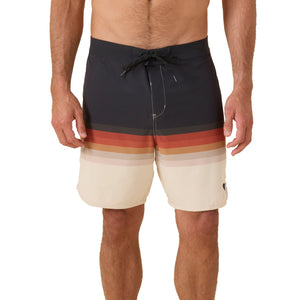 Outerknown All Time Scallop Men's Boardshorts - 70s Stripe Multi