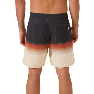 Outerknown All Time Scallop Men's Boardshorts - 70s Stripe Multi