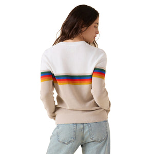 Outerknown Nostalgic Women's L/S Sweater - OK Chroma Rainbow