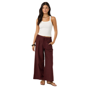 O'Neill Keen Linen Women's Pants - Chocolate