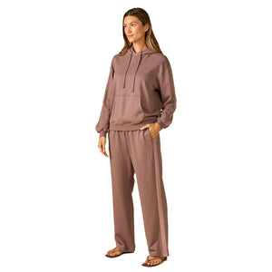 Outerknown The Sideline Club Women's L/S Hoodie - Peppercorn