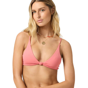 O'Neill Saltwater Solids Pismo Bralette Women's Bikini Top - Shell Pink