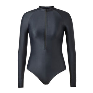 Outerknown The Surf Suit Women's One-Piece Swimsuit - Pitch Black