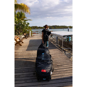 Pro-Lite Wheeled Coffin Shortboard Triple/Quad Surfboard Bag - Blue/Grey