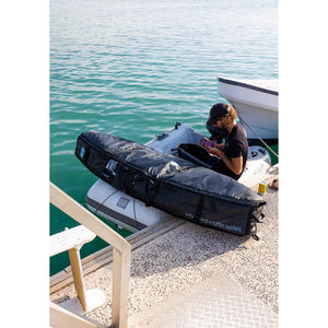 Pro-Lite Wheeled Coffin Shortboard Triple/Quad Surfboard Bag - Blue/Grey