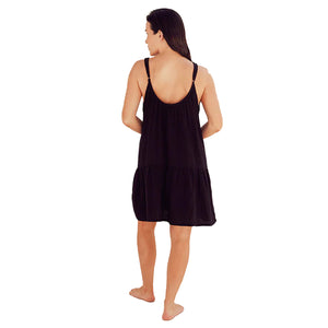 Sand Cloud Baga Gauze Slip Women's Dress - Black