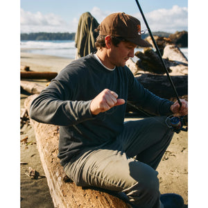 Marsh Wear Surfside Waffle Knit Men's L/S Sweater - Raven
