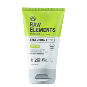 Raw Elements Face & Body Sunscreen Lotion - SPF 30