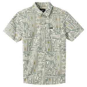 O'Neill Oasis Standard Fit Youth Boy's S/S Dress Shirt - Sage