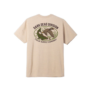 Dark Seas Creek County Blended S/S T-Shirt - Heather Sand