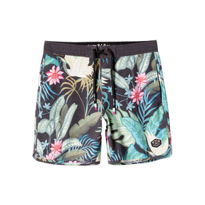 Dark Seas Sennit 18" Men's Boardshorts - Black/Green