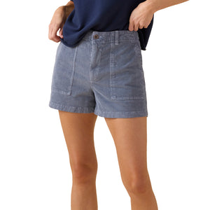Outerknown Seventyseven Cord Women's Walkshorts - Washed Marine