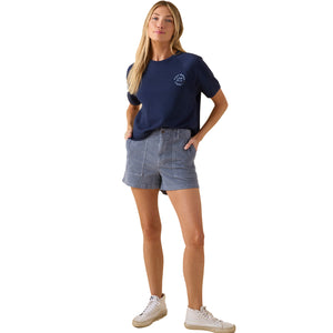 Outerknown Seventyseven Cord Women's Walkshorts - Washed Marine