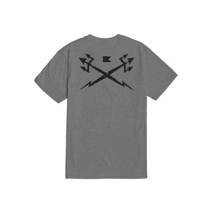 Dark Seas Wreckage Heavyweight Men's S/S T-Shirt - Storm Grey