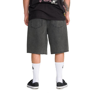 Volcom Billow Denim 22" Men's Shorts - Charcoal/Black