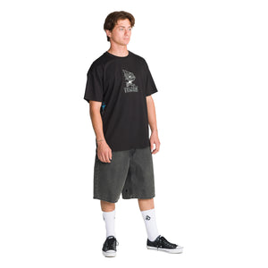 Volcom Billow Denim 22" Men's Shorts - Charcoal/Black
