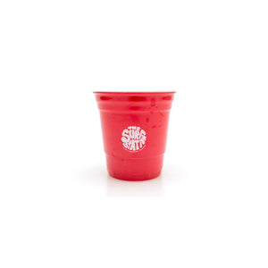 Surf Station Shot Glass Plastic - 1.5oz/Red/Hippie