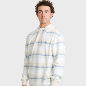Quiksilver Great Otway Yarn-Dyed Stripe Men's Hoodie - Snow White