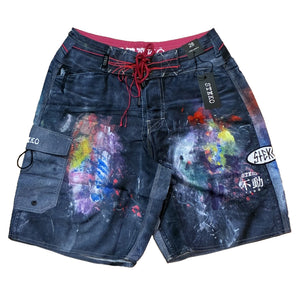 Steko Fudo Men's Boardshorts - Black