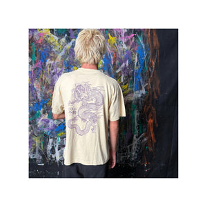 Steko Dragon Fudo Men's S/S Shirt - Off White