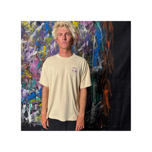 Steko Dragon Fudo Men's S/S Shirt - Off White